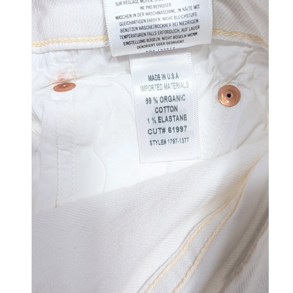 Citizens of Humanity Emerson Slim Boyfriend Jeans 28 White Distressed Denim‎ - Picture 11 of 12